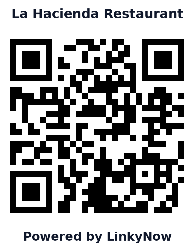 Código QR de La Hacienda Restaurant